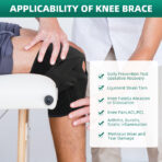 Knee Support Brace with Side Stabilizer for Women,Men Knee Wrap Compression for ACL, Meniscus Tear,Pain Relief（JD102KN） - Image 6