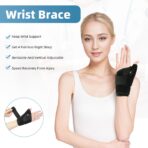 Wrist Brace Thumb Stabilizer for Men and Women,Carpal Tunnel Wrist Guard,Thumb Splint for Left and Right Hands(JD201W) - Image 3