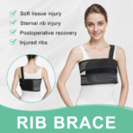Rib Brace for Chest Support and Pain Relief,Rib Protection Belt for Chest Soft Tissue Injuries,Rib Fractures, and Post-Surgery Rehabilitation(JD001R) - Image 5
