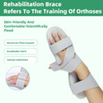 Stroke Resting Hand Splint,Right&Left Resting Hand Splint with Finger Separator,Night Splint Wrist Finger Brace for Carpel Tunnel Pain,Sprain Fracture,Tendonitis(JD003H) - Image 7