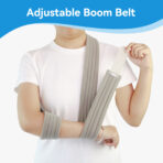 Adjustable Arm Sling, Arm Support Strap, Shoulder Immobilizer for Injured Arm Elbow, Broken Collarbone, Torn Rotator Cuff, Left Right, Men Women(JD001AS) - Image 4