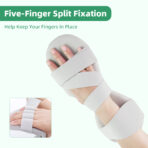 Stroke Resting Hand Splint,Right&Left Resting Hand Splint with Finger Separator,Night Splint Wrist Finger Brace for Carpel Tunnel Pain,Sprain Fracture,Tendonitis(JD003H) - Image 6