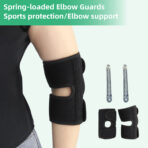 Adjustable Elbow Brace for Tennis and Golf,Men Elbow Compression Sleeve Arm Support with Forearm Wrap, Women Cubital Splint for Tendonitis,Bursitis (JD011E) - Image 2