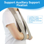 Adjustable Arm Sling, Arm Support Strap, Shoulder Immobilizer for Injured Arm Elbow, Broken Collarbone, Torn Rotator Cuff, Left Right, Men Women(JD001AS) - Image 2