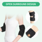 Adjustable Elbow Brace for Tennis and Golf,Men Elbow Compression Sleeve Arm Support with Forearm Wrap, Women Cubital Splint for Tendonitis,Bursitis (JD011E) - Image 7