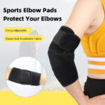 Tennis Elbow Brace,Adjustable Arm Support Compression Sleeves, Ideal for Tendonitis Bursitis and Elbow Sprains Forearm Wrap for Men and Women(JD012E) - Image 2