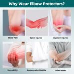 Tennis Elbow Brace Women Men,Elbow Sleeve Brace for Tendonitis,  Neoprene Compression Wrap, Golfer's Elbow, Bursitis, Sprains, Cubital Tunnel Syndrome(JD002E) - Image 9