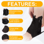 Ankle Brace Adjustable Foot Support Brace with Stabilizer Straps Lace Up Compression Sleeve for Sports Injuries & Sprain（JD102A） - Image 5