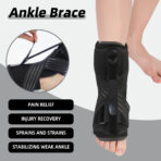 Adjustable Foot Drop Orthosis Brace Ankle Support Plantar Fasciitis Stroke Sports Injury Fracture Splint Stabilizer（JD008A） - Image 2