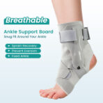 Ankle Brace with Side Stabilizers Adjustable Ankle Support for Sprains Injury Recovery Ankle Guard for Basketball Volleyball（JD201A） - Image 2
