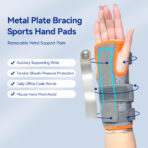 Wrist Brace With Adjustable Strap And Metal Bracket Stabilizer - Universal For Men And Women, For Right And Left Hands(JD102W) - Image 2