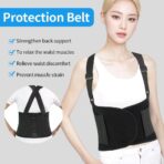 Lower Back Brace with Suspenders,Back Support Belt for Men Women,Adjustable Work Waist Support for Moving Construction Warehouse Heavy Lifting & other Industrial Activities Safety & Protection（JD005B） - Image 2