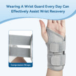 Adjustable Wrist Brace for Carpal Tunnel,Wrist Support for Men and Women,Thumb Brace for Tendinitis, Arthritis, Right Hand(JD101W） - Image 7