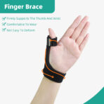 Wrist Brace for Thumb Sprains,Fractures,Tenosynovitis and Pain Relief, Adjustable Thumb Spica Splint Fits Left and Right Hand, Wrist Support with Thumb Splint(JD017FS) - Image 6