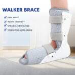 Walking Boot,Breathable Comfortable Ankle SplintAdjustment Foot Drop Support Brace Stable Foot Ankle Support Fracture Boot（JD004F） - Image 2