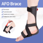 Ankle Foot Orthosis,Drop Foot Orthosis, Adjustable Ankle Stabiliser, Foot Support Correction Splint, for Foot Drop, Nerve Injury, Foot Position, Relieve Pain, Left Right（JD011F） - Image 2