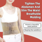 Back Brace for Lower Back Pain Relief,Belly Band Abdominal Binder Post Surgery for Women, Lumbar Support for Sciatica Scoliosis Herniated Disc（JD014B） - Image 2