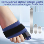Toe Splint Hammer Toe Corrector, Fractured Toe Support, Curled Toe,Hallux Valgus Toe, Adjustable Bent Toe Fixation Splint Metal Support Bracket, Bunion Corrector For Men And Women(JD005T) - Image 2