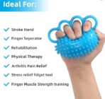 Hand Exercise Ball Finger Therapy Ball,Hand Grip Strengthener, Resistance Strength Trainer for Hand,Stress Grip Balls for Adults(JD005HE-2) (JD005HE-1)(JD005HE) - Image 2