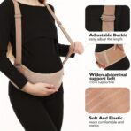 Maternity Belt for Back and Abdomen Support, Adjustable Belly Support Bands for Pregnant,Women Prepartum Belly Band(JD011PB) - Image 2