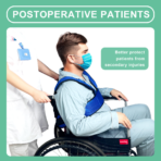 Wheelchair Seatbelt,Elderly Support Strap for Prevent Falls and Tilting, Wheelchair Restraint Belt for Patients (JD103TB) - Image 2