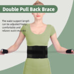 Adjustable Lumbar Support Belt for Lower Back, Breathable Mesh Back Brace with Secure Buckle Closure(JD021B) - Image 5