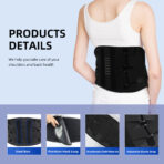 Back Brace for Lower Back Pain,Men & Women Adjustable Support Brace,Lumbar Support Belt for Muscle aches, sciatica(JD012B) - Image 3