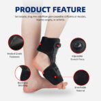Adjustable Plantar Fascia Foot Drop Support with Dial for Orthopedic Ankle Stability and Injury Recovery（JD010A） - Image 3