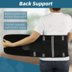 Back Brace for Lower Back Support,Unisex Lumbar Support Belt for Herniated Disc, Muscle Strain, Sprains, Fractures, and Recovery, Breathable and Adjustable Waist Protector(JD028B) - Image 4
