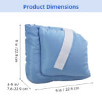 Heel Pillows Pads Bed Sore Cushion Heel Protectors for Feet Foot Boot for Injuries Ankle Protector Pain Pressure Relief from Sores and Ulcers（JD101A） - Image 4
