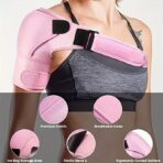 Shoulder Brace for Women and Men Recovery Shoulder. Adjustable Shoulder Support for Rotator Cuff, Joint Pain Relief, Shoulder Injuries. Perfect Fit Shoulder Compression Sleeve (One Size Regular) (JD008S) - Image 2