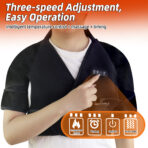 Electric heating shoulder guard cervical vertebra waistcoat sleeping warm shoulder heating therapy shoulder and neck hot compress shoulder pain massage artifact(JD001S) - Image 2