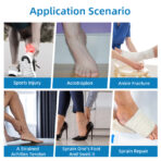 Ankle Brace with Side Stabilizers Modvel Foot for Sprained Ankle Compression Sleeve - Plantar Fasciitis Relief（JD005A） - Image 7