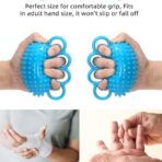 Hand Exercise Ball Finger Therapy Ball,Hand Grip Strengthener, Resistance Strength Trainer for Hand,Stress Grip Balls for Adults(JD005HE-2) (JD005HE-1)(JD005HE) - Image 3
