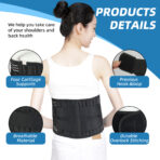 Breathable Waist Lumbar Lower Back Support Belt for Men Women,Adult Back Brace with 3D Lumbar Pad,Back Sciatica Brace(JD101B) - Image 6