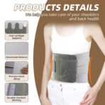 Medical Back Support Belt With 4 Steel Plates, For Sciatica, Herniated Disc, Scoliosis  Waist Support Or Pain Relief, Breathable Material(JD020B) - Image 5