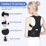 Back support Posture Corrector Men And Women Shoulder Lumbar Posture Corrector Adjustable Comfortable Back Correctors back Posture corrector(JD016P) - Image 3
