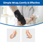 Adjustable Ankle Brace Splint,Foot Stabilizer for Ankle Fracture Recovery with Stirrup Support,One Size Fits All（JD002A） - Image 5