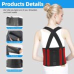 Lower Back Brace with Suspenders,Back Support Belt for Men Women,Adjustable Work Waist Support for Moving Construction Warehouse Heavy Lifting & other Industrial Activities Safety & Protection（JD005B） - Image 4