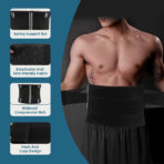 Back Brace for Lower Back Support,Unisex Lumbar Support Belt for Herniated Disc, Muscle Strain, Sprains, Fractures, and Recovery, Breathable and Adjustable Waist Protector(JD028B) - Image 3