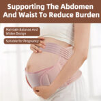 Belly Bands For Pregnant Women Breathable Pregnancy Belly Support Band Adjustable Maternity Belt (JD010PB) - Image 3