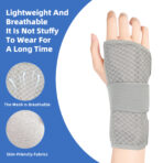 Carpal Tunnel Wrist Brace Night Support,Adjustable Wrist Wrap Support with Double Splint,Hand Brace For Pain Relief, Injuries, Sprains(JD001W) - Image 6