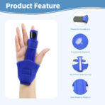 Trigger Finger Splint,Finger Splint Support, Try Out Mallet Finger,Middle Finger,Little Finger,Ring Finger, Index Finger Support, Broken Finger, Injured Sprained Finger Pain Relief (JD003FS) - Image 4