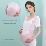 Adjustable Maternity Belt,Breathable One Piece Belly Support Band,Pregnancy Seat Belt for Relieves Abdominal and Back Pain(JD012PB) - Image 3