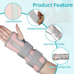 Adjustable Wrist Brace with Arm Sling,Carpal Tunnel Wrist Brace for Arthritis, Tendonitis, and Sprained Wrist,Wrist Support for Injured Radius Bone(JD100W) - Image 2