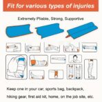 Roll-up First Aid Splint, Emergency Fixation Splint for Arm Wrist Protectors,Reusable Pet First Aid Training, Plastic Fracture Splints for Outdoor,Sports, Home(JD002FA) - Image 4
