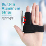 Middle Trigger Finger Support Brace,Adjustable Finger Splint For Fractures,Broken Ring Finger Straightener Immobilizer for Arthritis, Tendonitis,Tenosynovitis(JD016FS) - Image 3