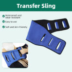 Transfer Sling for Seniors,Wide Transfer Belt for Bedridden Patients, Nursing Turn Assist Device, Gait Belt for Elderly Adults, Lift Belt for Safe Mobility and Support（JD105TB） - Image 2