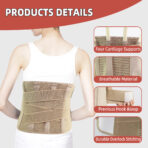 Back Brace for Lower Back Pain Relief,Belly Band Abdominal Binder Post Surgery for Women, Lumbar Support for Sciatica Scoliosis Herniated Disc（JD014B） - Image 3