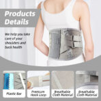 Lower Back Support With Belt Support, Aluminum Plate Support Can Relieve Waist Pain And Prevent Injuries(JD080B) - Image 6